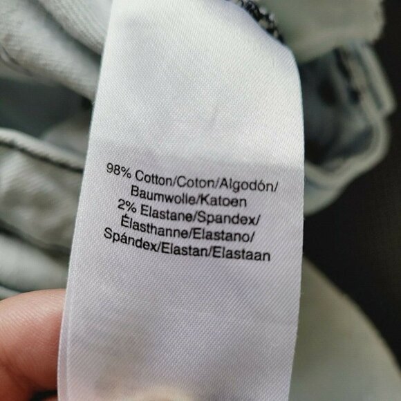 DKNY Sz 27 Women's Ankle Jeans Intentional Distressing Light Wash Mid Rise VGC - Picture 12 of 12